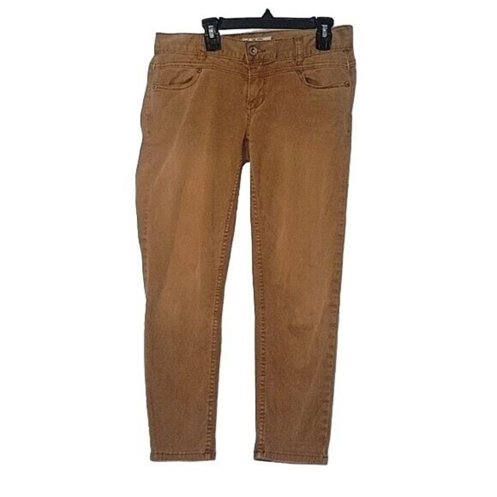 Free People Pants Cropped Denim Jeans Casual Tan Size 26